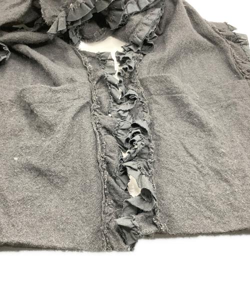 tricot COMME des GARCONS（トリココムデギャルソン）tricot COMME des GARCONS (トリココムデギャルソン) フリルマフラー ブラックの古着・服飾アイテム