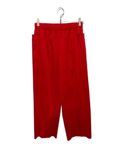 me ISSEY MIYAKE（ミーイッセイ ミヤケ）me ISSEY MIYAKE (ミーイッセイ ミヤケ) プリーツパンツ レッド サイズ:FREEの古着・服飾アイテム