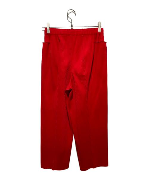 me ISSEY MIYAKE（ミーイッセイ ミヤケ）me ISSEY MIYAKE (ミーイッセイ ミヤケ) プリーツパンツ レッド サイズ:FREEの古着・服飾アイテム