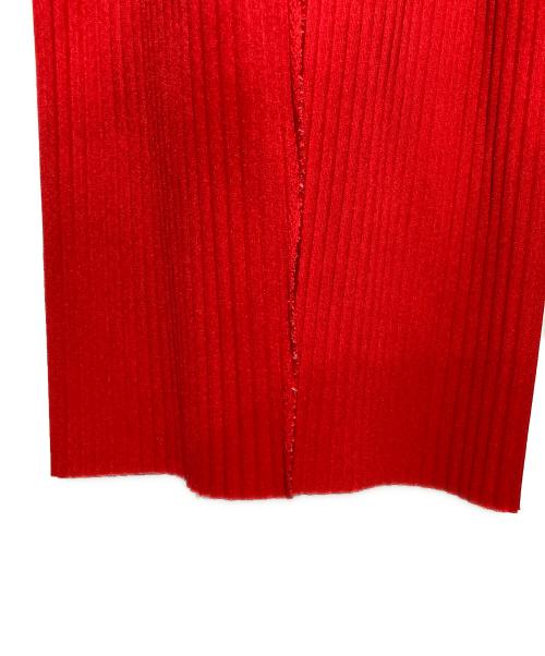 me ISSEY MIYAKE（ミーイッセイ ミヤケ）me ISSEY MIYAKE (ミーイッセイ ミヤケ) プリーツパンツ レッド サイズ:FREEの古着・服飾アイテム