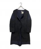 COMME des GARCONSコムデギャルソン）の古着「アルパカウール切り替えコート」｜ネイビー