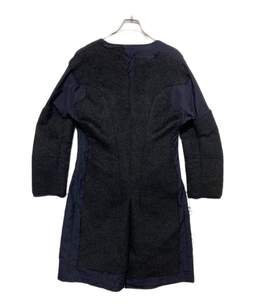 COMME des GARCONS（コムデギャルソン）COMME des GARCONS (コムデギャルソン) アルパカウール切り替えコート ネイビー サイズ:Ｍの古着・服飾アイテム