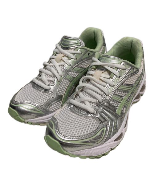 asics（アシックス）asics (アシックス) ローカットスニーカー グリーン サイズ:23の古着・服飾アイテム