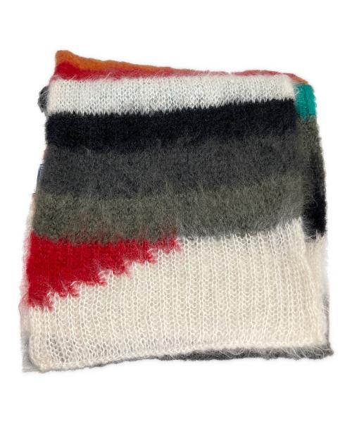 MONCLER（モンクレール）MONCLER (モンクレール) FRAGMENT (フラッグメント) モヘア混マフラー マルチカラーの古着・服飾アイテム