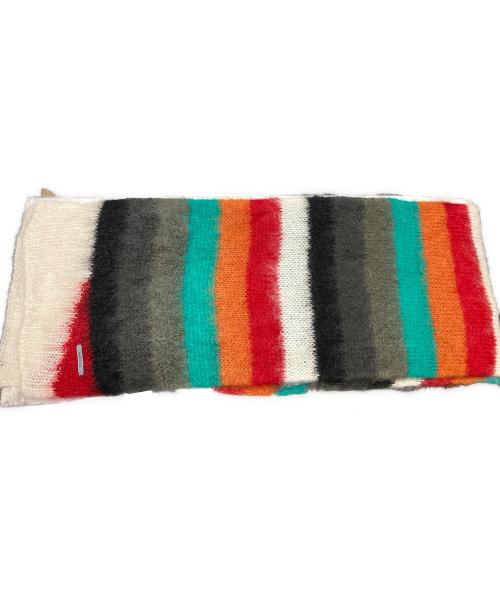 MONCLER（モンクレール）MONCLER (モンクレール) FRAGMENT (フラッグメント) モヘア混マフラー マルチカラーの古着・服飾アイテム