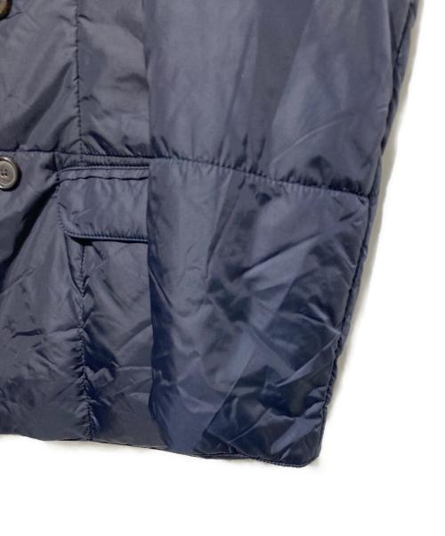 eleventy（イレブンティ）eleventy (イレブンティ) 中綿ダブルジャケット ネイビー サイズ:Mの古着・服飾アイテム