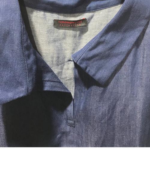 TOMORROW LAND collection（トゥモローランドコレクション）TOMORROW LAND collection (トゥモローランドコレクション) ノースリーブワンピース インディゴ サイズ:36の古着・服飾アイテム