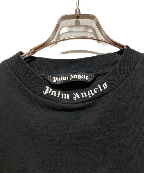 Palm Angels（パーム エンジェルス）Palm Angels (パーム エンジェルス) CLASSIC LOGO OVER TEE クラシック ネック アーチ ロゴ Tシャツ ブラック サイズ:Lの古着・服飾アイテム