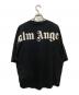 中古・古着 Palm Angels (パーム エンジェルス) CLASSIC LOGO OVER TEE クラシック ネック アーチ ロゴ Tシャツ ブラック サイズ:L：10000円