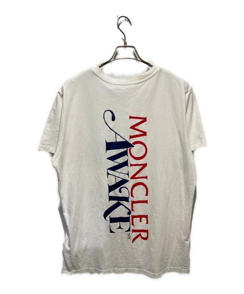 MONCLER（モンクレール）MONCLER (モンクレール) AWAKE NY (アウェイク ニューヨーク) AWAKE MAGLIA T-SHIRT Tシャツ ホワイト サイズ:Lの古着・服飾アイテム