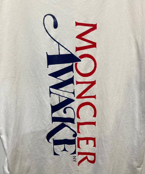 MONCLER（モンクレール）MONCLER (モンクレール) AWAKE NY (アウェイク ニューヨーク) AWAKE MAGLIA T-SHIRT Tシャツ ホワイト サイズ:Lの古着・服飾アイテム