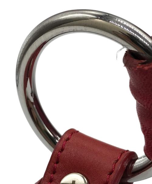 MIU MIU（ミュウミュウ）MIU MIU (ミュウミュウ) イントレチャートハンドバッグ レッドの古着・服飾アイテム