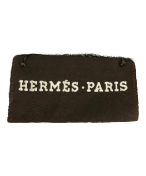 HERMES（エルメス）HERMES (エルメス) カシミヤシルクジャガードマフラー グリーンの古着・服飾アイテム