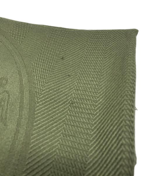 HERMES（エルメス）HERMES (エルメス) カシミヤシルクジャガードマフラー グリーンの古着・服飾アイテム