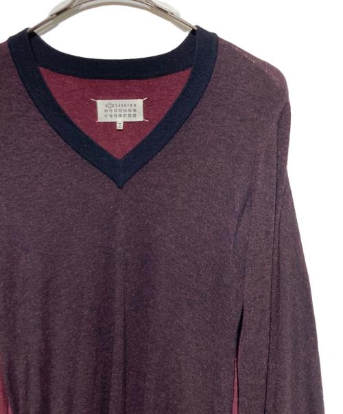 Maison Margiela（メゾンマルジェラ）Maison Margiela (メゾンマルジェラ) 変形ニットワンピース ボルドー サイズ:FREEの古着・服飾アイテム