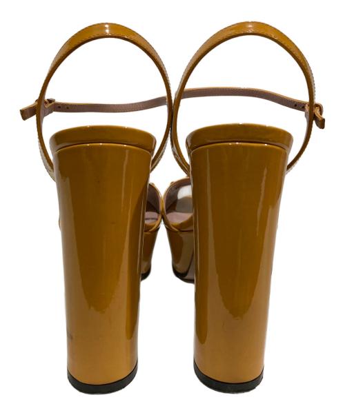 GUCCI（グッチ）GUCCI (グッチ) ホースビットヒールサンダル イエロー サイズ:38の古着・服飾アイテム