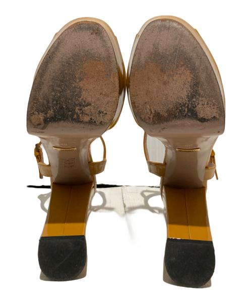 GUCCI（グッチ）GUCCI (グッチ) ホースビットヒールサンダル イエロー サイズ:38の古着・服飾アイテム