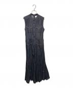 HER LIP TOハーリップトゥ）の古着「Belted Denim Dress」｜インディゴ