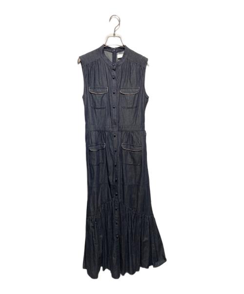 HER LIP TO（ハーリップトゥ）Her lip to (ハーリップトゥ) Belted Denim Dress インディゴ サイズ:Mの古着・服飾アイテム