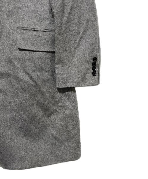 ERMENEGILDO ZEGNA（エルメネジルド・ゼニア）Ermenegildo Zegna (エルメネジルド・ゼニア) カシミヤチェスターコート グレー サイズ:3の古着・服飾アイテム