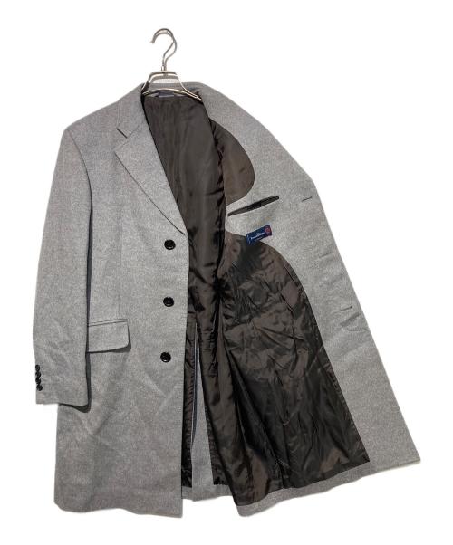 ERMENEGILDO ZEGNA（エルメネジルド・ゼニア）Ermenegildo Zegna (エルメネジルド・ゼニア) カシミヤチェスターコート グレー サイズ:3の古着・服飾アイテム