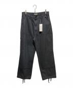 vainl archiveヴァイナルアーカイブ）の古着「DK-PT-D ダブルニー デニム パンツ」｜ブラック