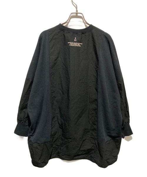 Curensology（カレンソロジー）Curensology (カレンソロジー) ワッフルヘンリープルオーバー シャツ ブラック サイズ:Fの古着・服飾アイテム