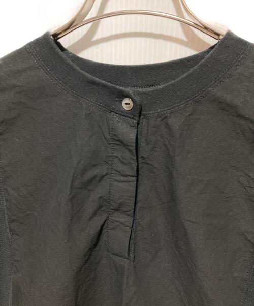Curensology（カレンソロジー）Curensology (カレンソロジー) ワッフルヘンリープルオーバー シャツ ブラック サイズ:Fの古着・服飾アイテム
