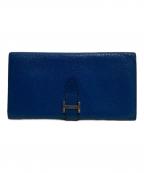 HERMESエルメス）の古着「シェブルミゾルべアン 財布」｜ブルー