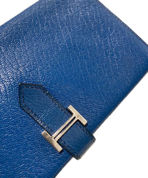 HERMES（エルメス）HERMES (エルメス) シェブルミゾルべアン 財布 ブルーの古着・服飾アイテム