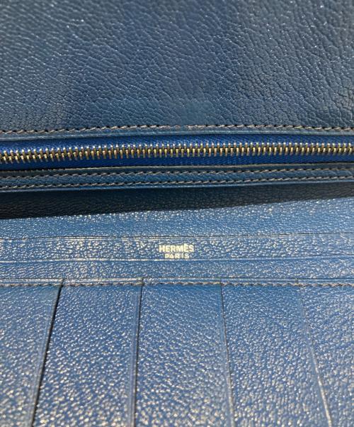 HERMES（エルメス）HERMES (エルメス) シェブルミゾルべアン 財布 ブルーの古着・服飾アイテム