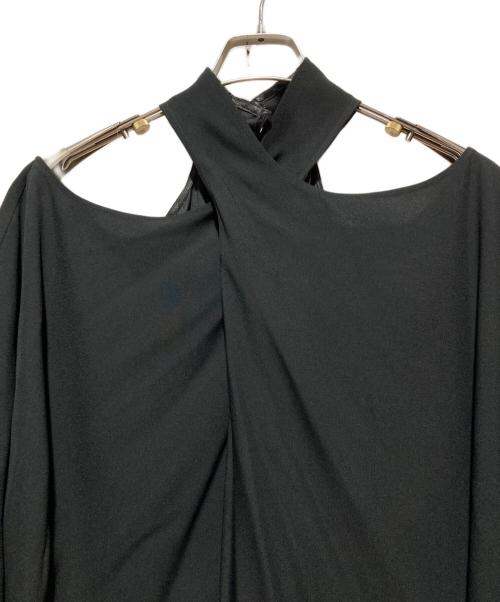 Taller Marmo（タレーマルモ）Taller Marmo (タレーマルモ) ノースリーブ変形ワンピース ブラック サイズ:FREEの古着・服飾アイテム