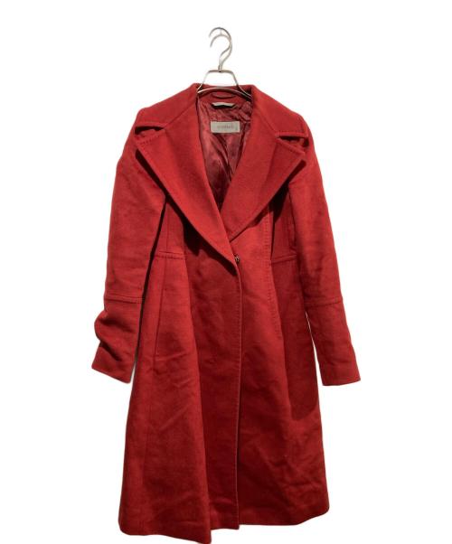 SPORT MAX（スポーツマックス）SPORT MAX (スポーツマックス) ヴァージンウールコート レッド サイズ:40の古着・服飾アイテム
