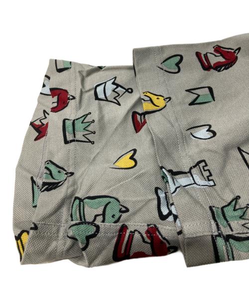 HERMES（エルメス）HERMES (エルメス) チェスモチーフポロシャツ グレー サイズ:Lの古着・服飾アイテム