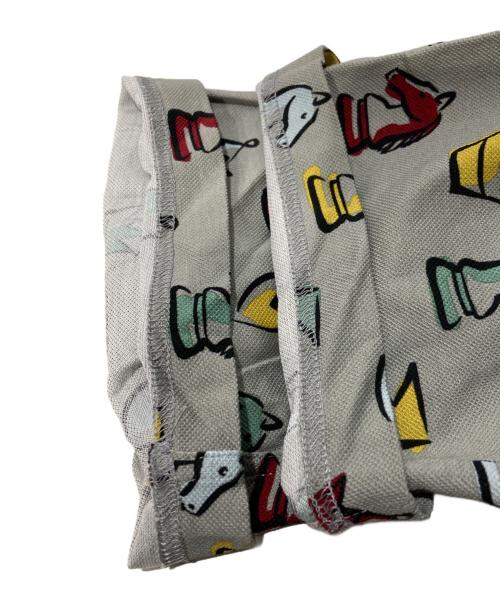 HERMES（エルメス）HERMES (エルメス) チェスモチーフポロシャツ グレー サイズ:Lの古着・服飾アイテム