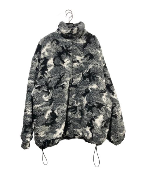 BALENCIAGA（バレンシアガ）BALENCIAGA (バレンシアガ) 22AW カモフラージュファージャケット グレー サイズ:44の古着・服飾アイテム