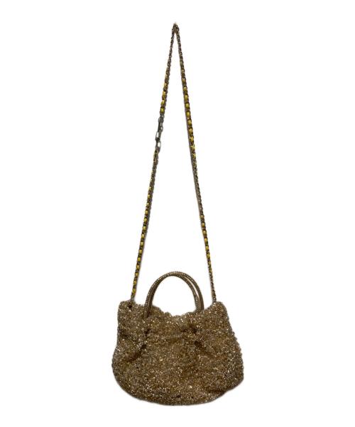 ANTEPRIMA（アンテプリマ）ANTEPRIMA (アンテプリマ) 2WAY ワイヤーハンドバッグ ベージュの古着・服飾アイテム