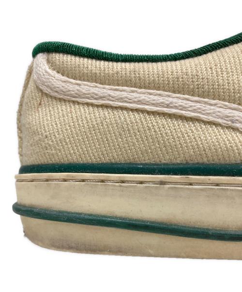 GUCCI（グッチ）GUCCI (グッチ) ローカットスニーカー グリーン×ベージュ サイズ:37の古着・服飾アイテム