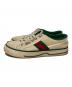 GUCCI (グッチ) ローカットスニーカー グリーン×ベージュ サイズ:37：11000円