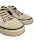 中古・古着 GUCCI (グッチ) ローカットスニーカー グリーン×ベージュ サイズ:37：11000円