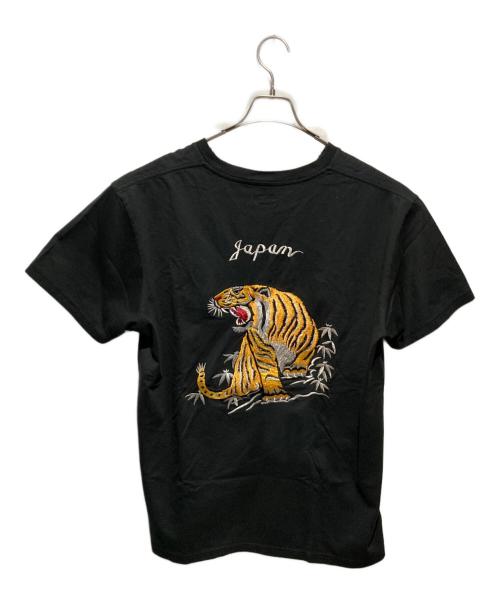 テーラー東洋（テーラートウヨウ）テーラー東洋 (テーラートウヨウ) SUKA T-SHIRT EMBROIDERED “GOLD TIGER” ブラック サイズ:XLの古着・服飾アイテム