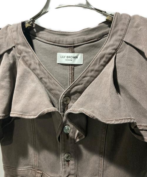 Lily Brown（リリーブラウン）Lily Brown (リリーブラウン) オールインワン ブラウン サイズ:1の古着・服飾アイテム