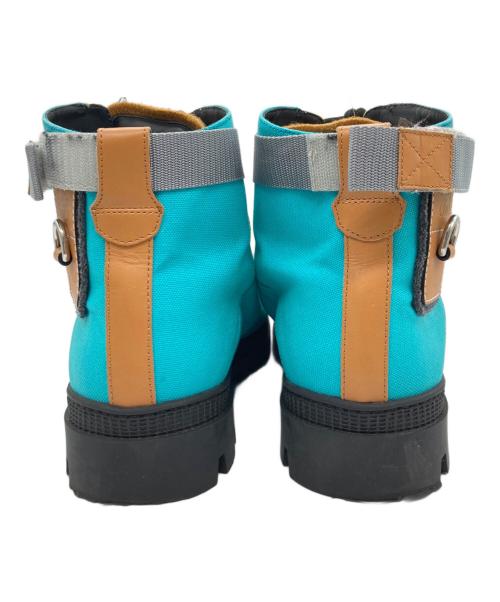 LOEWE（ロエベ）LOEWE (ロエベ) カラーブロックトレッキングブーツ イエロー×グリーン サイズ:42の古着・服飾アイテム