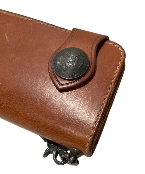 FUNNY（ファニー）FUNNY (ファニー) ライダースウォレット ブラウンの古着・服飾アイテム