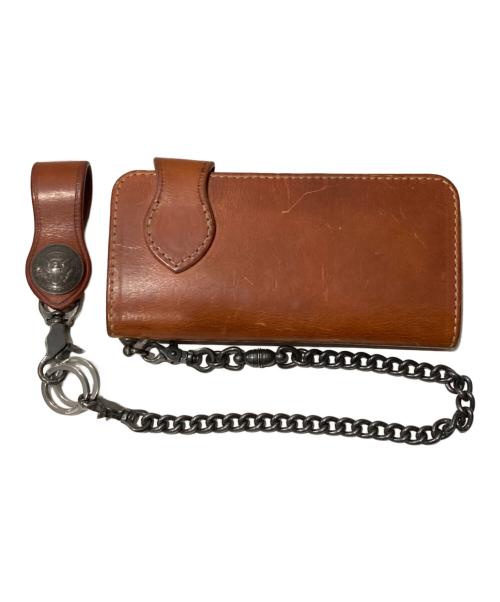 FUNNY（ファニー）FUNNY (ファニー) ライダースウォレット ブラウンの古着・服飾アイテム