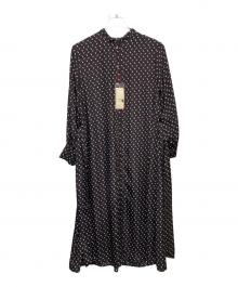 DRESSTERIOR（ドレステリア）の古着「2WAY幾何プリントボウタイワンピース」｜レッド×ネイビー
