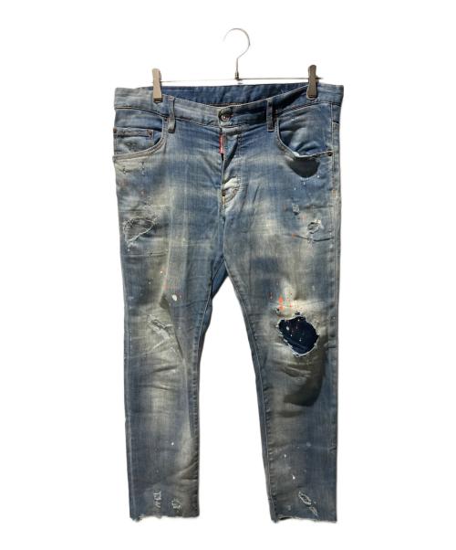 DSQUARED2（ディースクエアード）DSQUARED2 (ディースクエアード) デニムパンツ インディゴ サイズ:50の古着・服飾アイテム