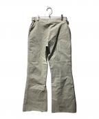 MM6 Maison Margielaエムエムシックスメゾンマルジェラ）の古着「フレアパンツ」｜ホワイト