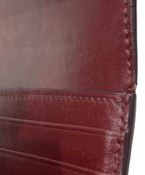 CELINE（セリーヌ）CELINE (セリーヌ) スモール トリフォールドウォレット ボルドーの古着・服飾アイテム