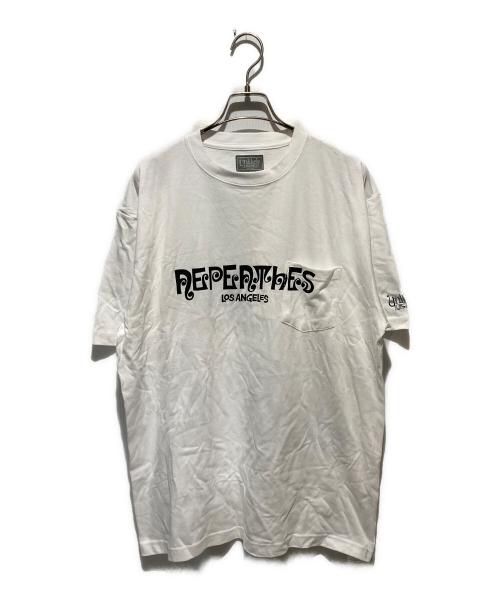 Unlikely（アンライクリー）UNLIKELY (アンライクリー) NEPENTHES (ネペンテス) LOGO POCKET T-SHIRT ロゴ ポケット Tシャツ ホワイト サイズ:Lの古着・服飾アイテム